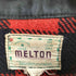 メルトン melton 60-70s ウール バッファローチェック 長袖 ネルシャツ メンズ